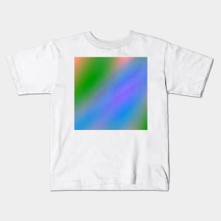 blue green orange abstract texture background pattern Kids T-Shirt